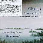 [중고] Osmo Vanska / Sibelius : Symphony No.5 - 1915, 1919 Scores (시벨리우스 : 교향곡 5번 - 1915, 1919 버전/수입/biscd863)