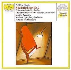 [중고] Martha Argerich, Mstislav Rostropovich / 쇼팽 : 피아노 협주곡 2번 (Chopin : Piano Concerto No.2, Scherzo No.2, Polonaise Fantaisie Op.61, Mazurkas Op.59 Nos.1-3) (수입/4198592)