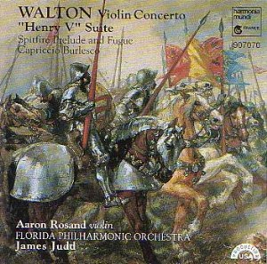 [중고] Aaron Rosand, James Judd / Walton: Violin Concerto, Henry V Suite, Spitfire Prelude and Fugue, Capriccio Burlesco (수입/hmu907070)