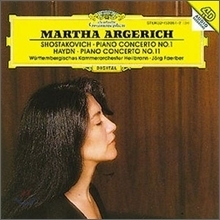 [중고] Martha Argerich, Jorg Faerber / Shostakovich : Piano Concerto Op.35, Haydn : Harpsichord Concerto Hob.XVIII:11 (수입/4398642)