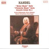 [중고] Oliver Dohnanyi, Pavol Bagin / Handel - Water &amp; Fireworks Music, Concerto Grosso (수입/8550023)