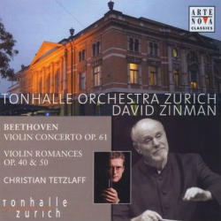[중고] Christian Tetzlaff, David Zinman / Beethoven : Violin Concerto Op.61, Romance No.1 Op.40, No.2 Op.50 (수입/82876769942)