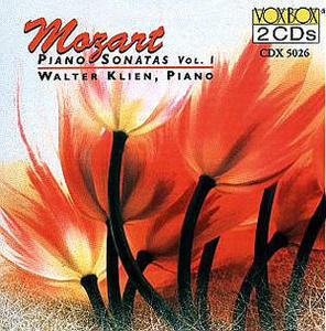 [중고] Walter Klien / Mozart : Piano Sonatas, Vol.1) (수입/2CD/cdx5026)