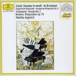 [중고] Martha Argerich / 리스트 : 피아노 소나타 B 단조, 헝가리 랩소디 &amp; 슈만 : 소나타 2번 외 (Liszt : Piano Sonata In B Minor, Hungarian Rhapsody &amp; Schumann : Sonata No.2) (수입/4372522)