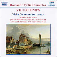 [중고] Misha Keylin, Dennis Burkh, Takuo Yuasa / Vieuxtemps : Violin Concerto No.1 Op.10, No.4 Op.31 (수입/8554506)