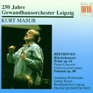 [중고] Franz Konwitschny, Kurt Masur / Beethoven : Klavierkonzert, Piano Concerto D-dur, Op. 61; Fantasie, Op. 80 (수입/bc20772)