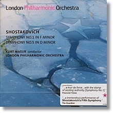 [중고] Kurt Masur / Masur Conducts Shostakovich Symphony Nos. 1&amp;5 (SACD/수입/lpo0001)