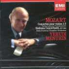 [중고] Yehudi Menuhin / Mozart : Violin Concertos Nos.1-5 (수입/2CD/077776271026)