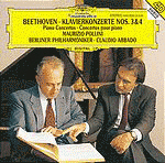 [중고] Maurizio Pollini, Claudio Abbado / Beethoven : Piano Concertos Nos.3, 4 (수입/4458502)
