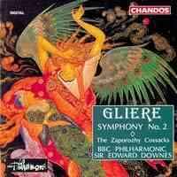 Edward Downes / Reinhold Gliere : Symphony No.2 &amp; The Zaporozhy Cossacks Op. 64 (수입/미개봉/chan9071)
