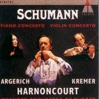 [중고] Martha Argerich, Gidon Kremer, Nikolaus Harnoncourt / Schumann : Piano Concerto Op.54, Violin Concerto WOO23 (수입/4509906962)