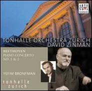 [중고] Yefim Bronfman, David Zinmam / Beethoven : Piano Concerto No.1 Op.15, No.2 Op.19 (수입/82876825872)