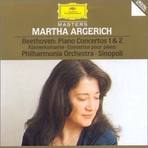 [중고] Martha Argerich, Giuseppe Sinopoli / Beethoven : Piano Concertos Nos.1, 2 (수입/4455042)