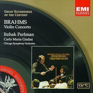 [중고] Itzhak Perlman, Cario Maria Giulini / Brahms : Violin Concerto Op.77 (수입/724356699229)