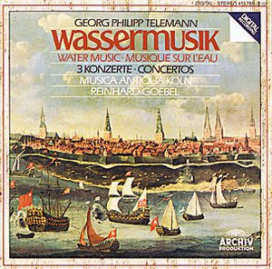 [중고] Reinhard Goebel, Musica Antiqua Koln / Telemann : Water Music, 3 Concertos (수입/4137882)