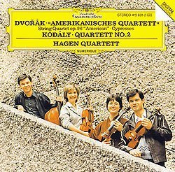 [중고] Hagen Quartett / Dvorak, Kodaly : String Quartets (dg0323)