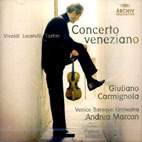 [중고] Giuliano Carmignola, Venice Baroque Orchestra / Vivaldi, Locatelli, Tartini (dg7142)