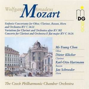 [중고] 전미영 (Mi-Young Chon), Dieter Klocker, Jan Schroeder, Karl-Otto Hartmann / Mozart: Sinfonia Concertante, Clarinet Concertos (수입/mdg30110002)