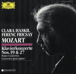 [중고] Clara Haskil, Ferenc Fricsay / Mozart : Piano Concertos Nos. 19 &amp; 27 (수입/4318722)