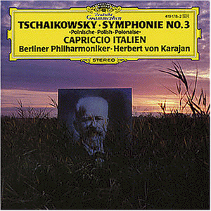 [중고] Herbert Von Karajan / Tchaikovsky : Symphony No.3 in D major Op.29 Polish , Capriccio Italien Op.45 (수입/4191782)
