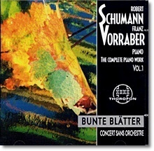 [중고] Franz Vorraber / Schumann : The Complete Piano Works Vol.1 (수입/cth2513)
