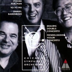 [중고] Itzhak Perlman, Yo-Yo Ma, Daniel Barenboim / Brahms : Double Concerto / Mendelssohn : Violin Concerto (수입/0630158702)