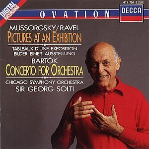 [중고] Georg Solti / Mussorgsky, Ravel : Pictures at an Exhibition, Bartok : Concerto for Orchestra (수입/4177542)