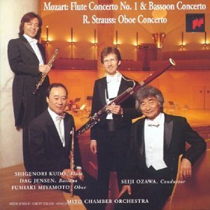 Seiji Ozawa,  Shigenori Kudo, Dag Jensen, Fumiaki Miyamoto / Mozart : Flute Concerto No.1 K. 313, Bassoon Concerto K. 191, R.Strauss : Oboe Concerto (수입/sk61884)