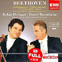 [중고] Itzhak Perlman, Daniel Barenboim / Beethoven : Violin Concertos, Romances No1.2 (수입/cdc7495672)