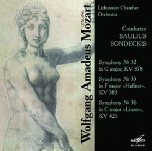 Saulius Sondeckis / Mozart : Symphony No.32, No.35 &#039;Haffner&#039;, No.36 &#039;Linz&#039; (수입/미개봉/melcd1000974)