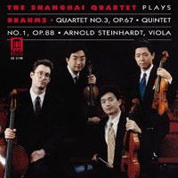 [중고] Shanghai Quartet / 브람스 : 현악 사중주, 현악 오중주 Brahms : String Quartet No.3 Op.67, Quintet No.1 Op.88 (수입/de3198)