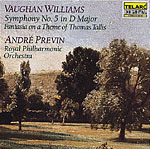 [중고] Andre Previn / 본 윌리엄스 : 교향곡 5번, 토마스 탈리스 주제의 환상곡 Vaughan Williams : Symphony No.5, Fantasia On A Theme By Thomas Tallis (수입/80158)