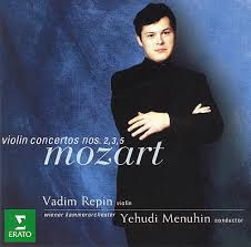 [중고] Vadim Repin, Yehudi Menuhin / Mozart : Violin Concerto No.2, 3, 5 (3984216602)