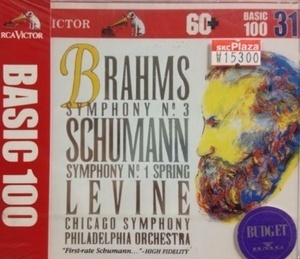 [중고] James Levine / Brahms: Symphony N.3 Schumann: Symphony N.1 Spring (bmgcd9831)