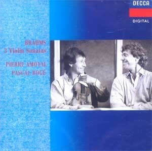 [중고] Pierre Amoyal, Pascal Roge / Brahms : Violin Sonatas Nos.1-3