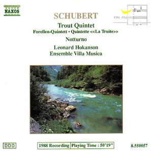 [중고] Leonard Hokanson / Schubert : Trout Quintet, Notturno (수입/8550057)