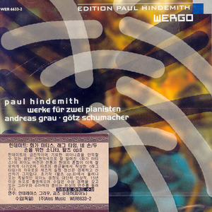 [중고] Paul Hindemith / Werke Fur Zwei Pianisten (수입/wer66332)