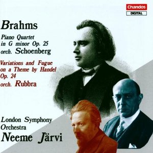 [중고] Neeme Jarvi / Brahms : orch. schoenberg &amp; Rubbra (수입/8825)