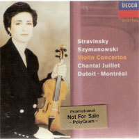 [중고] Chantal Juillet / Stravinsky, Szymanowsku : Violin Concertos (dd1396)
