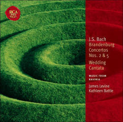 [중고] James Levine, Kathleen Battle / Bach : Brandenburg Concertos Nos 2&amp;5, (수입/82876762222)