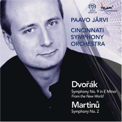 [중고] Paavo Jarvi / Dvorak : Symphony No.9 From The New World, Martinu : Symphony No.2 (SACD/수입/sacd60616)
