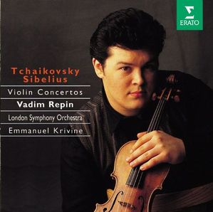 [중고] Vadim Repin, Emmanuel Krivine / Tchaikovsky, Sielius : Violin Concertos (수입/4509985372)