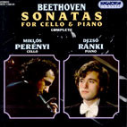 [중고] Miklos Perenyi, Dezso Ranki / Beethoven : Cello Sonatas Nos.1-5 (2CD/수입/1192829)