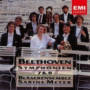 [중고] Bl&amp;auml;serensemble Sabine Meyer / Beethoven: Symphonies Nos.7 &amp; 8 · arr. for Wind Ensemble (수입/cdc7541362)