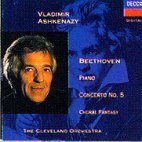 [중고] Ashkenazy / Beethoven - Piano Concerto No5choral Fantasy (수입/4333222)