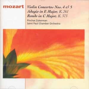 [중고] Pinchas Zukerman / Mozart : Violin Concerto No.4 &amp; 5, Adagio &amp; Rondo (수입/sbk46540)