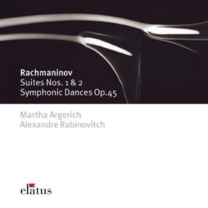 [중고] Martha Argerich, Alexandre Rabinovitch / Rachmaninov : Suites No.1 Op.5 &#039;Fantaisie-Tableaux&#039;, No.2 Op.17, Symphonic Dances Op.45 (수입/0927496112)