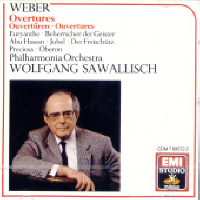 [중고] Wolfgang Sawallisch / Weber: Overtures (수입/cdm7695722)