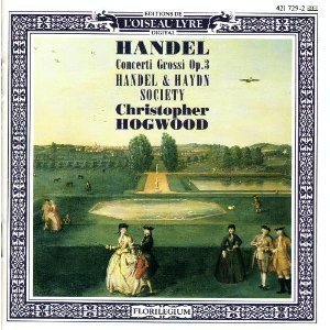 [중고] Christopher Hogwood / Handel: Concerti Grossi Op.3 (수입/4217292)