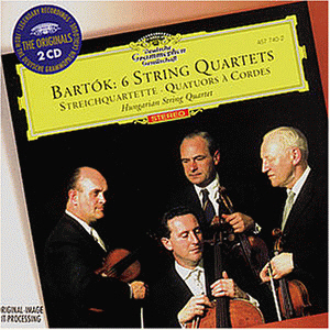 [중고] The Hungarian String Quartet / Bartok:6 String Quartets (수입/2CD/4577402)